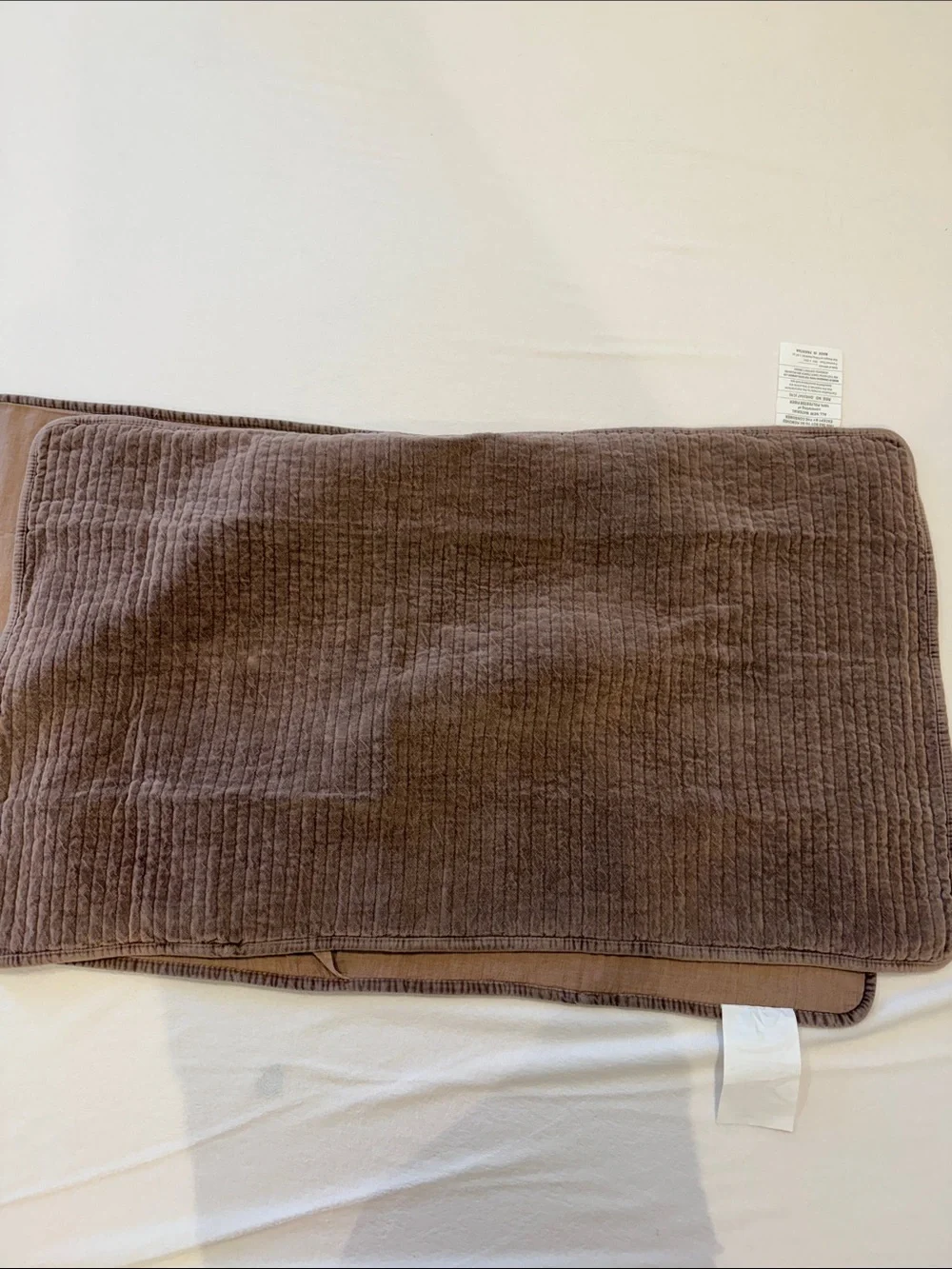 West Elm King Mauve Velvet Shams NWOT